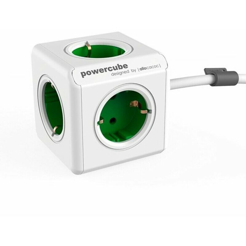 

Allocacoc Regleta Enchufes Cubo Allocacoc Power Cube 5 100-250V 13-16A Blanco