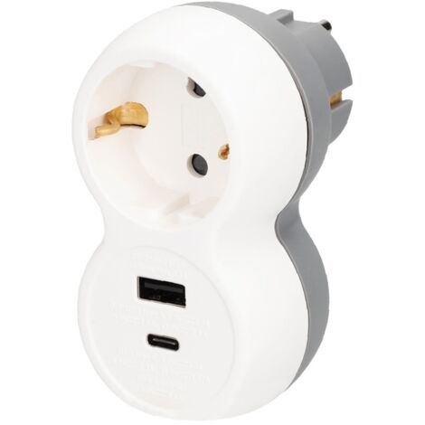 Ladrón simple con USB tipo A y tipo C