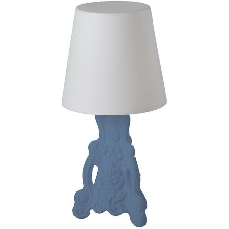 Lady of Love Blu polvere originale Slide di design lampada da appoggio di design colorata barocca interno esterno giardino soggiorno ingresso camera sala da pranzo credenza tavolo