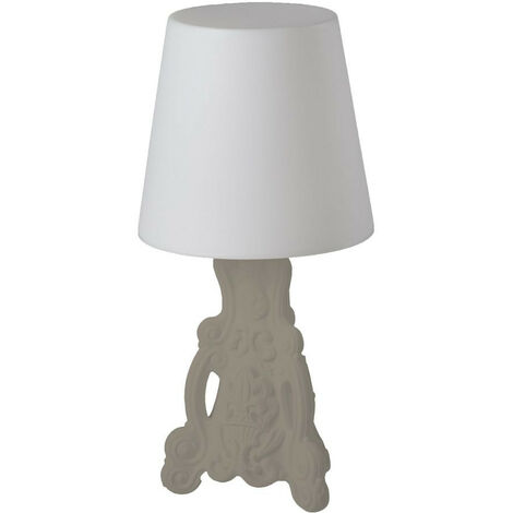 Lady of Love Grigio tortora originale Slide di design lampada da appoggio di design colorata barocca interno esterno giardino soggiorno ingresso camera sala da pranzo credenza tavolo