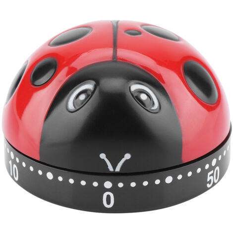 Ladybug Kitchen Timer 60 Minutes Timer Mechanical Wind up Timer Kitchen Cooking Timer
