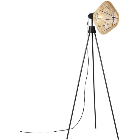 Ländliche Stehlampe Stativseil - Jenthe - Naturel