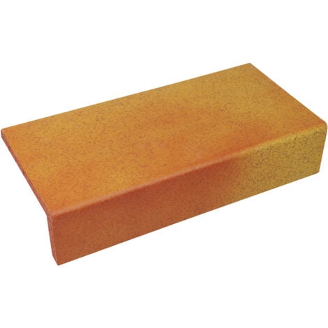 AMMONIT KERAMIK Längsschenkel Spaltplatte 24 x 11,5 x 5,2 cm herbstfarben Spaltplatte