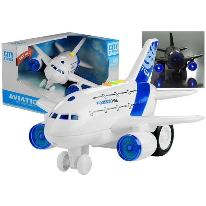 L'aereo a motore brilla Gioco Bianco 1:200