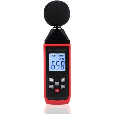 Lärmmesser Digitaler Lärmmesser Lärmtester 30-130 dB LCD-Bildschirm in Dezibel Lärm
