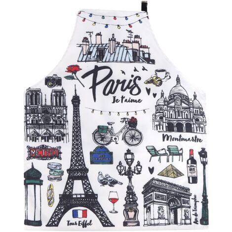 Lässige Küchenschürze mit Print – Unisex-Haushaltsaccessoire für Küche und Reinigung