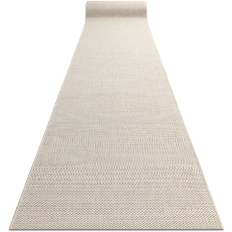 RUGSX Läufer SISAL FLOORLUX Modell 20433 creme GLATT 70 cm beige 70x450 cm