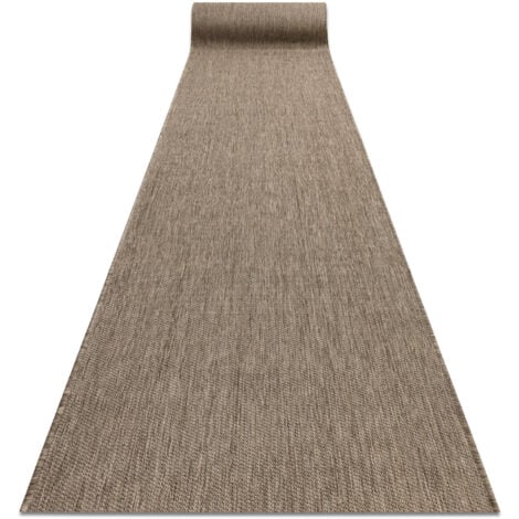 RUGSX Läufer SISAL FLOORLUX Modell 20433 taupe GLATT 120 cm beige 120x340 cm