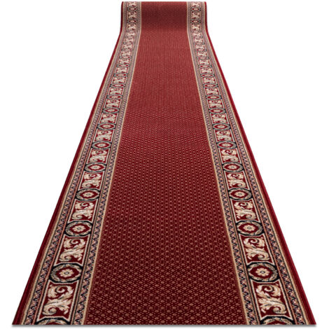 Läufer Wolle NAIN Ornament 7500 51046 rotwein / beige 100cm red 100x350 cm