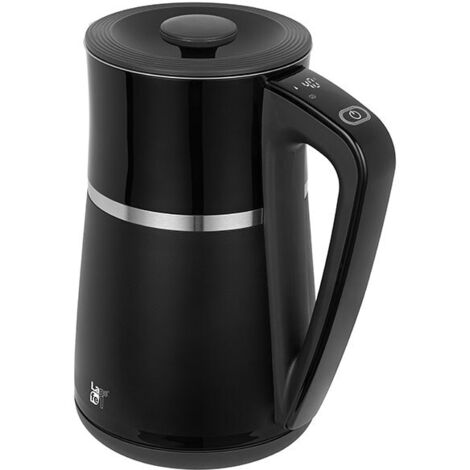 LAFE BOUILLOIRE ÉLECTRIQUE AVEC CONTRÔLE DE TEMPÉRATURE ET DOUBLE PAROI LAFE 1,7 L CEG020 NOIR LAFCZA47290