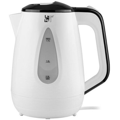 LAFE CEG018 BOUILLOIRE ÉLECTRIQUE SANS FIL, INTERRUPTEUR LUMINEUX, 2200 W, BOUILLOIRE ÉLECTRIQUE 1,7 L, BLANCHE LAFCZA47289