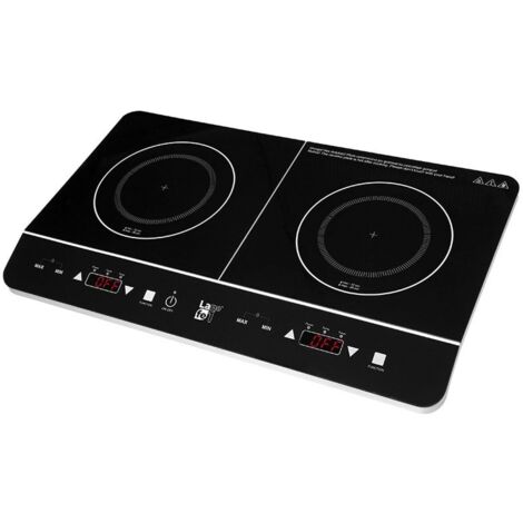 Lafe CIY 002 piastra a induzione portatile nera 2 zone