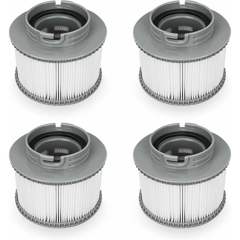 Tigrezy Lafiucy Filtre de Remplacement pour mspa FD2089, Pompe à Cartouche Filtrante pour Piscine Hot Subs et Spas, 4PCS