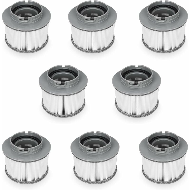 Lafiucy Filtre de Remplacement pour mspa FD2089, Pompe à Cartouche Filtrante pour Piscine Hot Subs et Spas, 8PCS