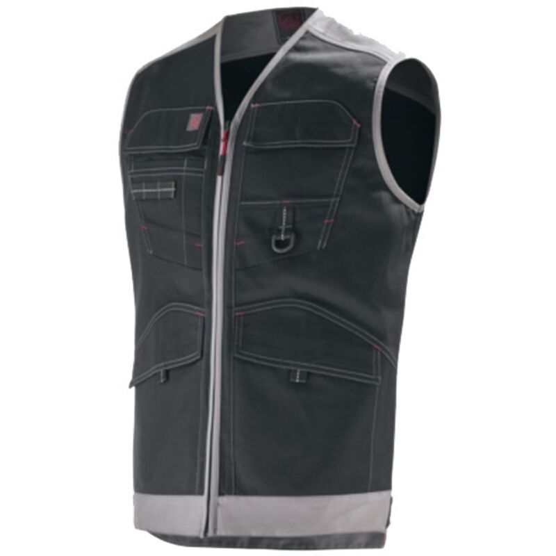 Gilet de travail trowel sans manches 9ATTUP noir/gris T0 Lafont LA-9ATTUP-985-0
