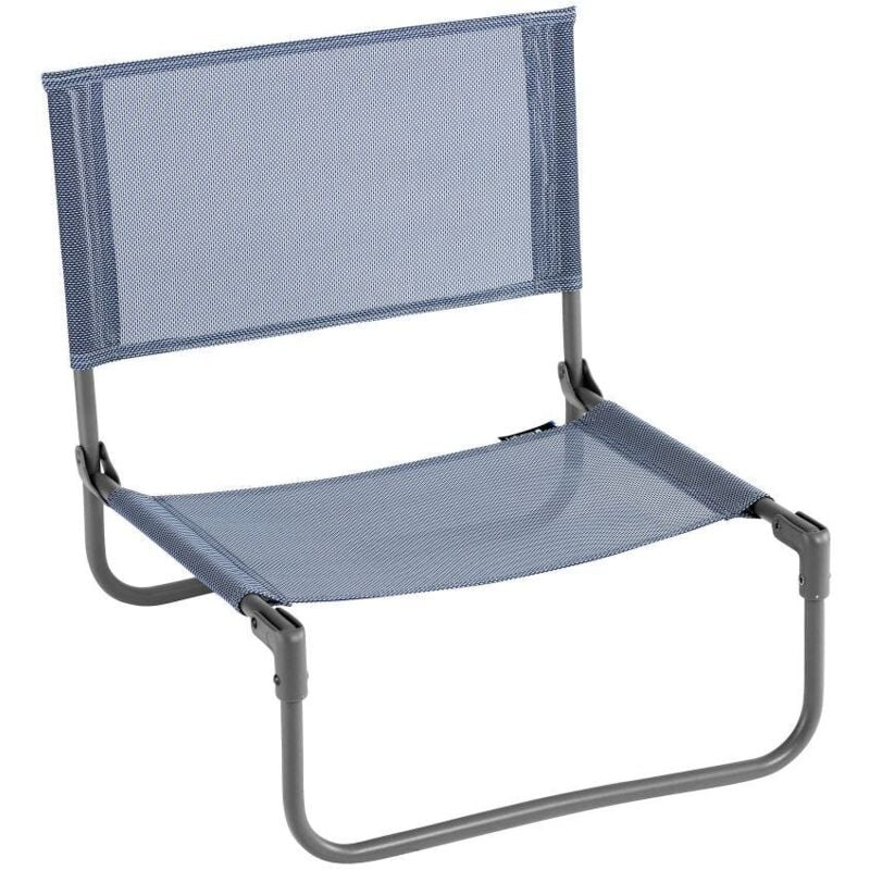 Lafuma Mobilier - Chaise Basse Pliante Camping et Plage - Cb Ii - Batyline® Iso - Bleu Ocean