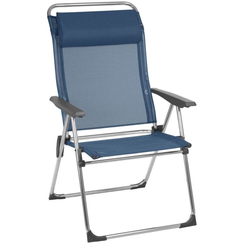 Lafuma Mobilier - Fauteuil Camping et Plage Pliant - Ultra-Léger - Xl - Alu Cham Xl - Batyline® Iso - Bleu Océan