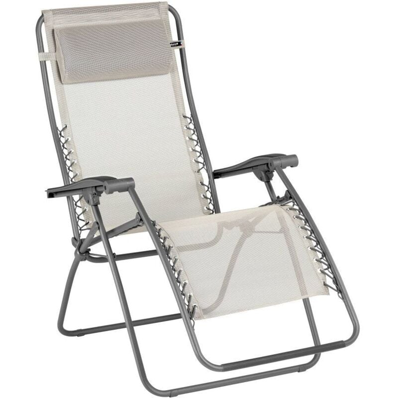 Fauteuil Relax Jardin - Chaise Longue Zéro Gravité - Rsxa - Batyline® Iso - Beige Seigle Lafuma Mobilier