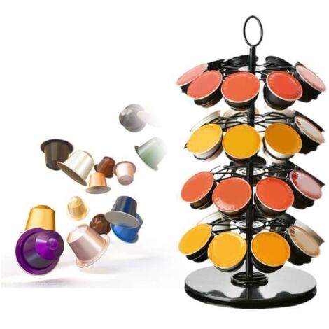 LAG Porte-capsules à café Dolce Gusto rotatif Fer ménager rotatif café Capsule étagère de rangement support de cafés fournitures