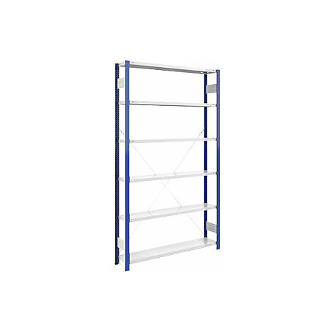 Lager-Steckregal Regalständer blau HxB 2500 x 1300 mm Boden
