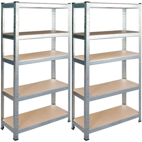 Lagerregal aus Metall, 2er-Set, 180 x 90 x 40 cm Humberg HR-812
