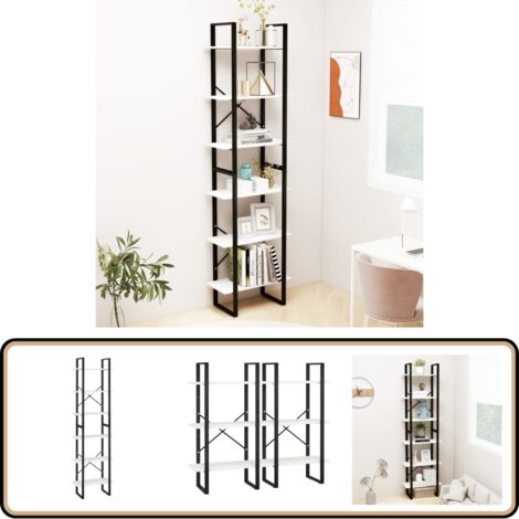 Lagerregal Weiß 60x30x210 cm Massivholz Kiefer - Regal - Holzregal - Speicherplatz - Küchenregal - Wohnzimmereinrichtung