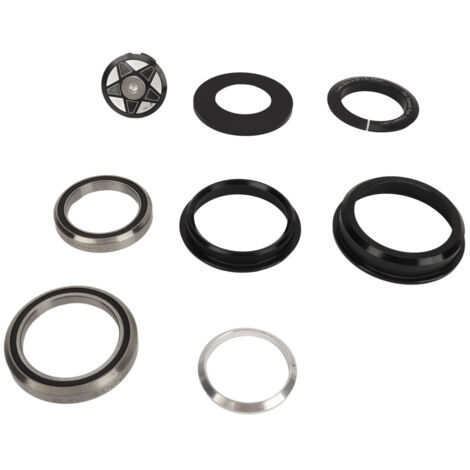 Lagerschalensatz für Fahrradgabel, Lenkkopflager kompatibel mit 44-50,6 mm Rahmen und 1,25 Zoll konischer Gabel.