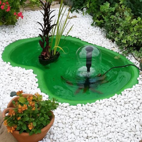 Laghetto caldonazzo verde e pompa syncra pond 0.5 da 700 litri ora