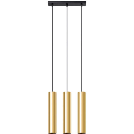 LAGOS 3 GU10 SUSPENDU DORÉ BRILLANT SOLLUX SL.1201