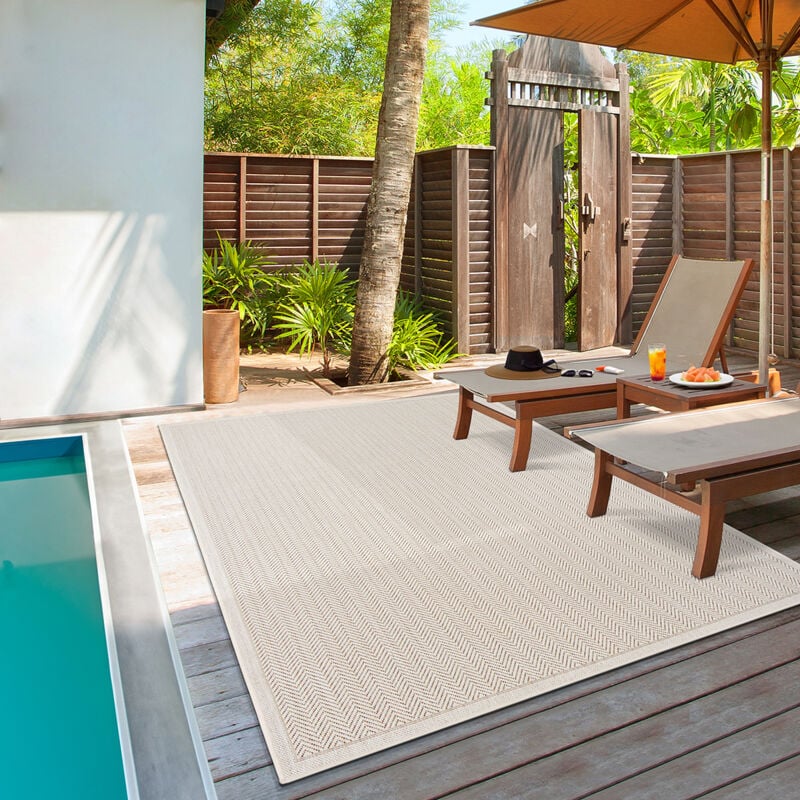 The Carpet - Lagos tapis extérieur robuste plat uv terrasse multi