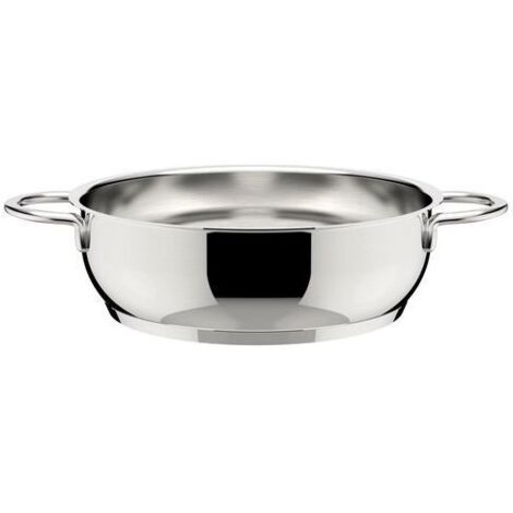 Lagostina Casseruola Semifonda Deliziosa 2 Manici Acciaio Inox 18/10 Fondo Lagoseal Plus 26 Cm