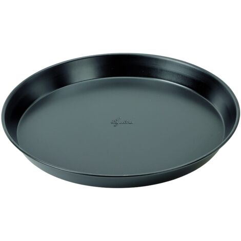 Lagostina Gustosa Teglia Pizza Rotonda in Acciaio Antiaderente per Forno Nero Diametro 32cm