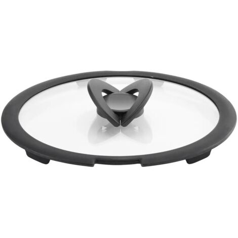 Lagostina Ingenio 010244060126 couvercle Rond Noir, Transparent