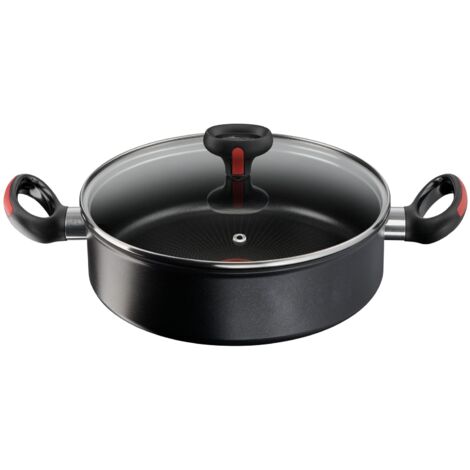 Lagostina Linea Rossa, Alluminio, Tegame con Coperchio Ø 26 cm