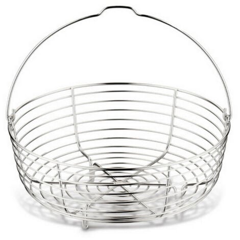 Lagostina Panier Fil, Accessoire pour Autocuiseur Capacite 5/6 Litres, Acier Inoxydable, Diametre 19 cm