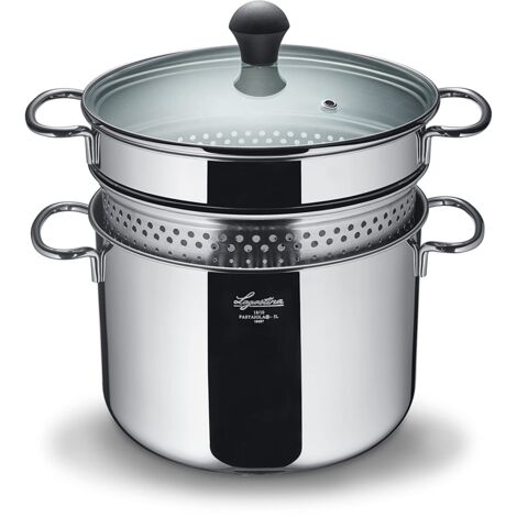 Lagostina Pastaiola Pentola Acciaio Inossidabile 22cm 5Lt