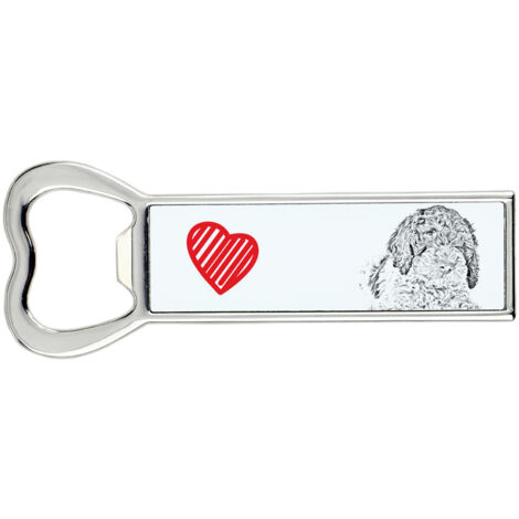 Lagotto Romagnolo - Décapsuleur avec chien, ouvre-frigo personnalisé, cadeau unique pour homme par Art-Dog
