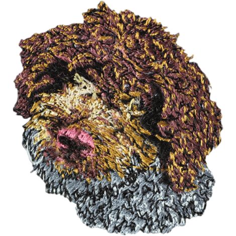 Lagotto Romagnolo - Patch en forme de chien, patch brodé, décoration unique pour sac à dos par Art-Dog