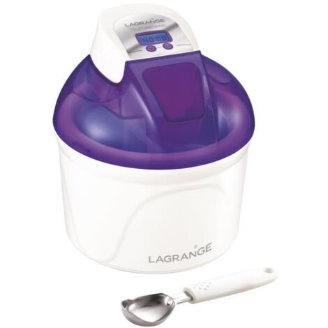 LAGRANGE 409004 SORBETIERE con Schermo ELETTRONICO, Plastica, Viola