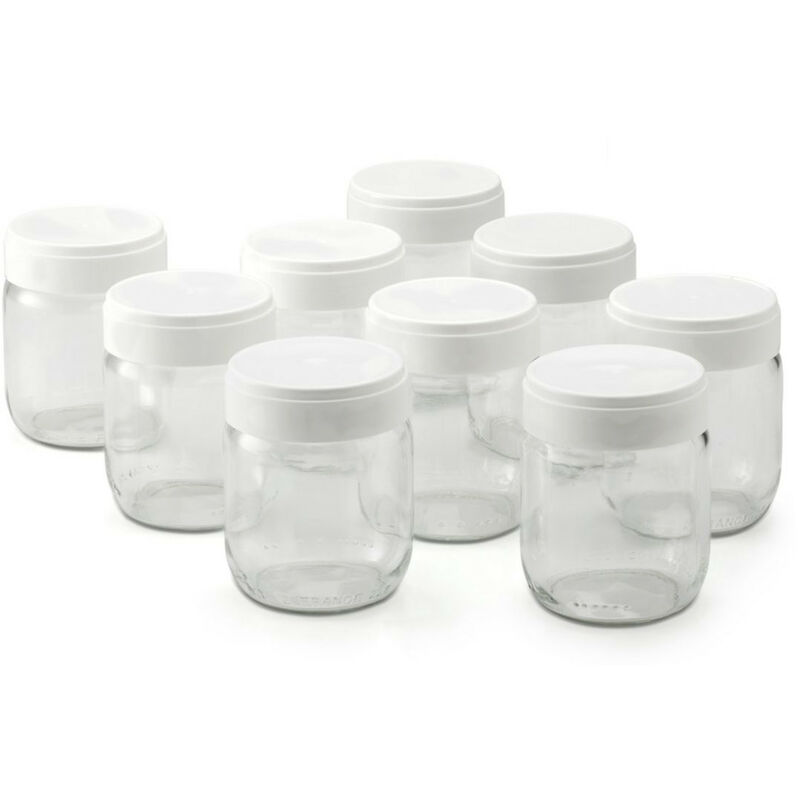 set di 9 vasetti in vetro per yogurtiera - 430301 - lagrange