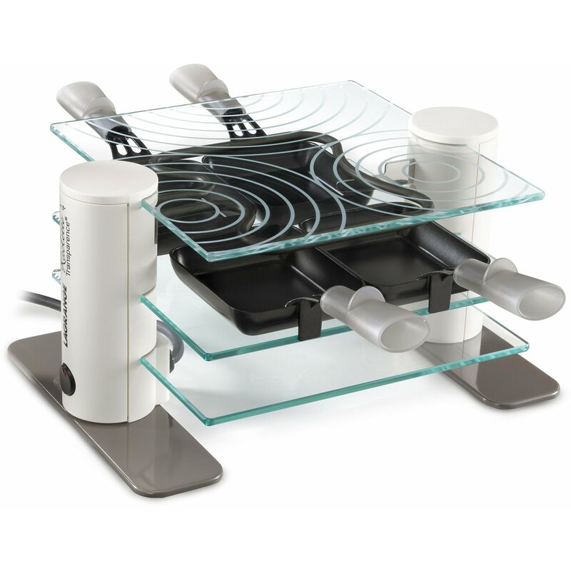 Raclette Transparence, 4 coupelles 009404 Blanc - Lagrange