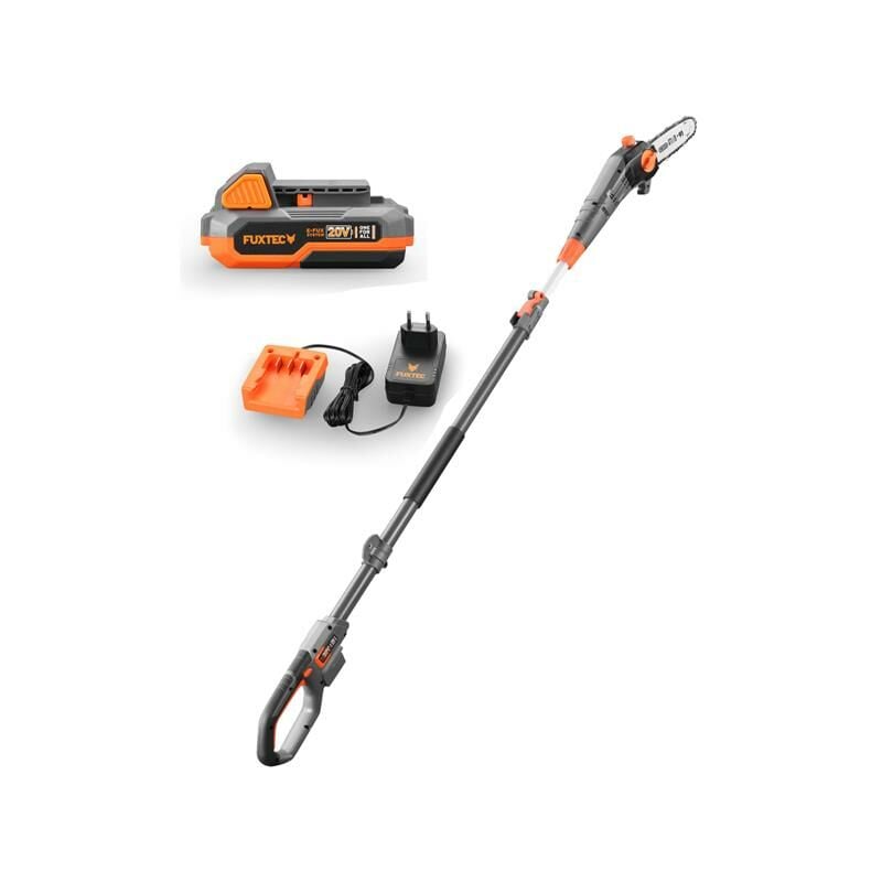 Lagueuse télescopique batterie Fuxtec FX-E1HE20 - 20V guide 8 pouces - Set batterie et chargeur