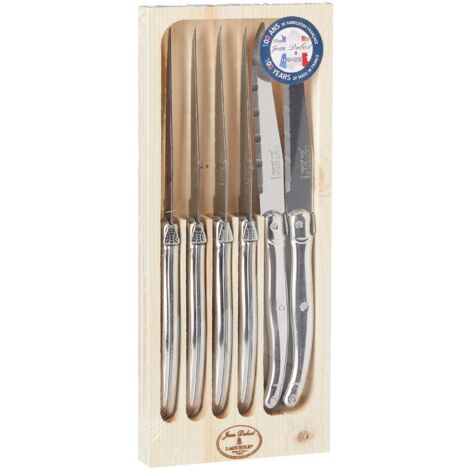 Laguiole Jean Dubost 97600, Set 6 coltelli da carne London Mix