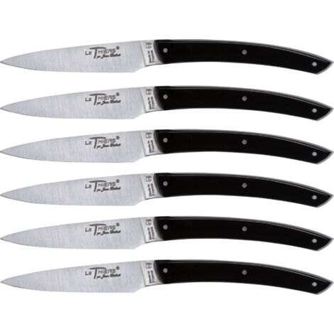 Laguiole Jean Dubost Messer Set 6 tlg., Acrylic Black