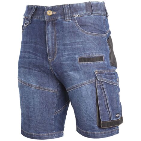 Lahti Pro L4070702 Pantalones Cortos, Azul, M para Hombre