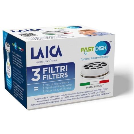 Laica Fast Disk Disco Filtrante Filtro per Acqua 3 Pezzi