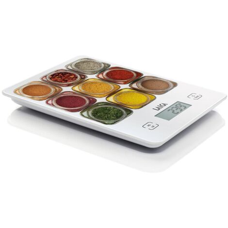 Laica KS1040 Bilancia da Cucina Elettronica Multicolore Bianco