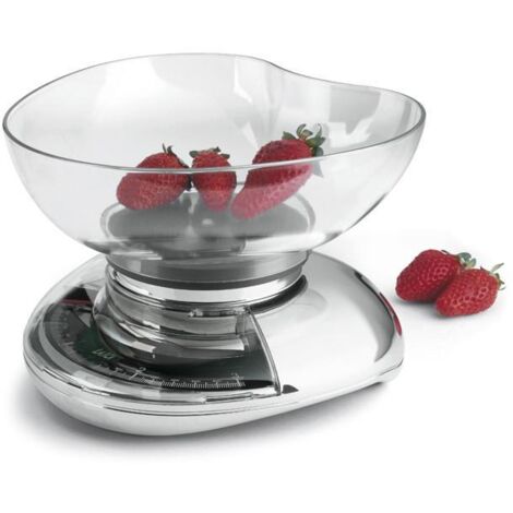 Laica LC7107 escabeaux de cuisine Balances de cuisine mécaniques Chrome Comptoir Ovale
