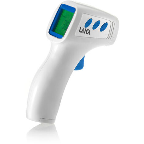 Laica TH1003 termometro digitale per corpo Rilevazione da remoto Fronte Pulsanti  Bianco