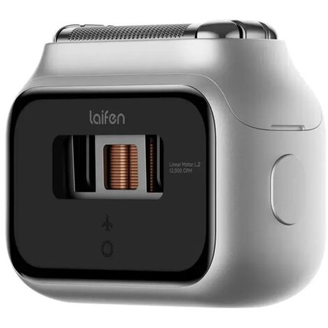 Laifen P3 Pro, Rasoio Elettrico, 3 Lame, per Pelli Sensibili, Grigio Scuro